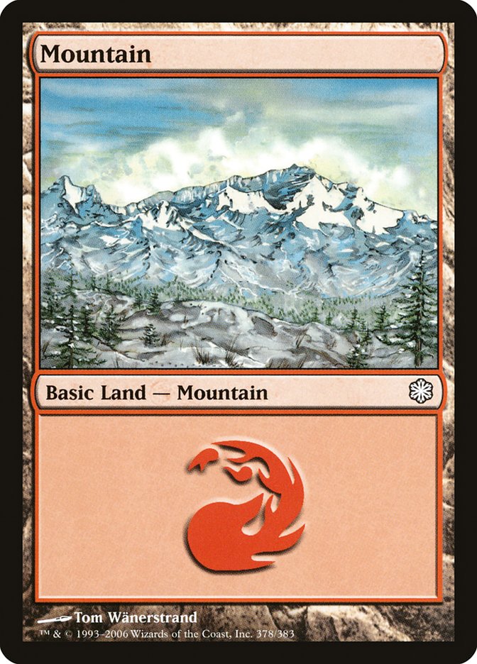 Mountain (378) [Coldsnap Theme Decks] Magic: The Gathering
