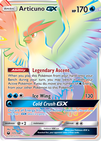 Articuno GX (171/168) [Sun & Moon: Celestial Storm] Pokémon