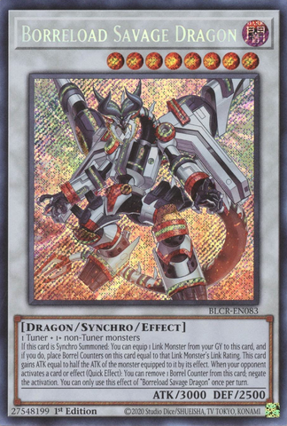 Borreload Savage Dragon [BLCR-EN083] Secret Rare Yu-Gi-Oh!