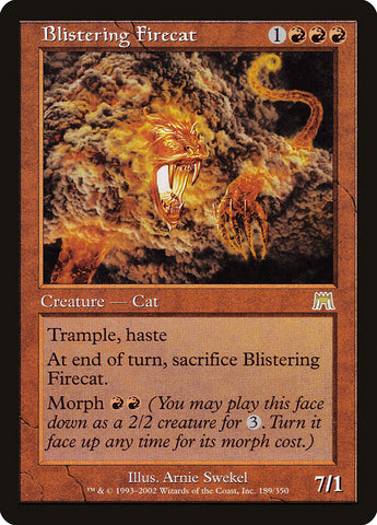 Blistering Firecat [Onslaught] Magic: The Gathering