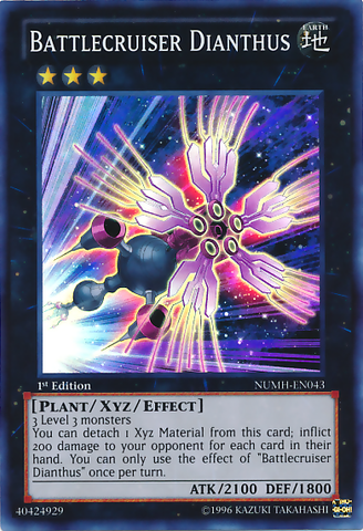 Battlecruiser Dianthus [NUMH-EN043] Super Rare Yu-Gi-Oh!