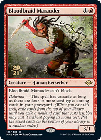 Bloodbraid Marauder [Modern Horizons 2 Prerelease Promos] Magic: The Gathering