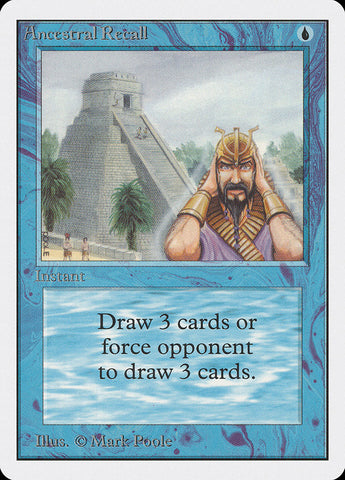 Ancestral Recall [Unlimited Edition] Magic: The Gathering