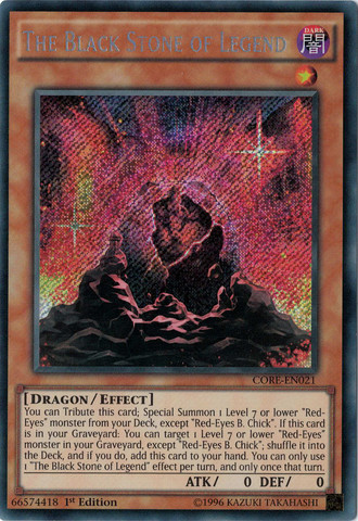 The Black Stone of Legend [CORE-EN021] Secret Rare Yu-Gi-Oh!