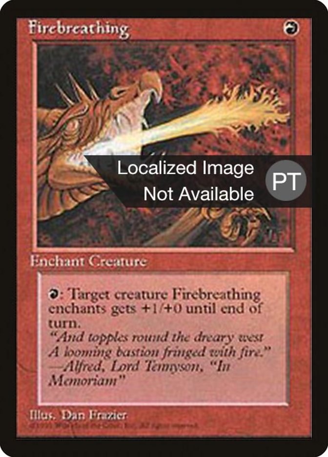 Firebreathing [Fourth Edition (Foreign Black Border)] Magic: The Gathering