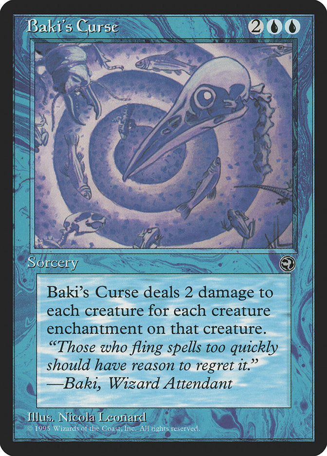 Baki's Curse [Homelands] Magic: The Gathering