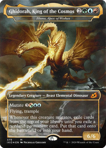 Illuna, Apex of Wishes - Ghidorah, King of the Cosmos (Godzilla Series) [Ikoria: Lair of Behemoths] Magic: The Gathering