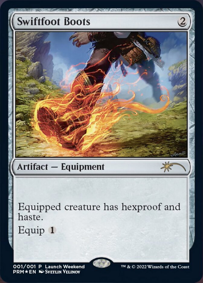 Swiftfoot Boots [Wizards Play Network 2022] Magic: The Gathering