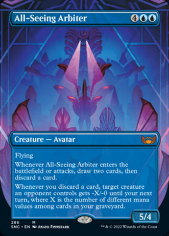 All-Seeing Arbiter (Borderless Alternate Art) [Streets of New Capenna] Magic: The Gathering