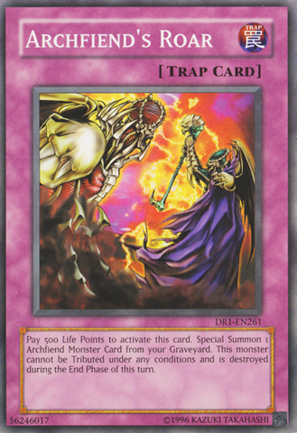 Archfiend's Roar [DR1-EN261] Common Yu-Gi-Oh!