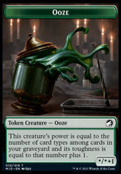 Human // Ooze Double-Sided Token [Innistrad: Midnight Hunt Tokens] Magic: The Gathering