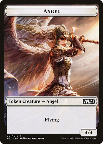 Angel Token [Core Set 2021 Tokens] Magic: The Gathering