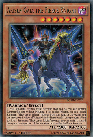 Arisen Gaia the Fierce Knight [BOSH-EN098] Rare Yu-Gi-Oh!