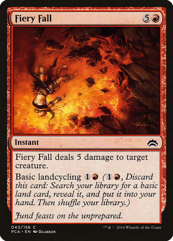 Fiery Fall [Planechase Anthology] Magic: The Gathering