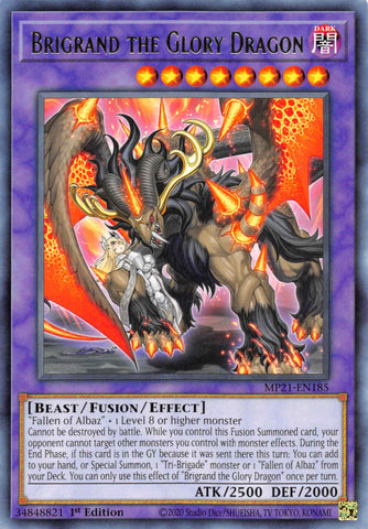 Brigrand the Glory Dragon [MP21-EN185] Rare Yu-Gi-Oh!