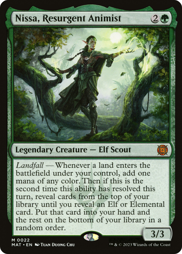 Nissa, Resurgent Animist [March of the Machine: The Aftermath] Magic: The Gathering