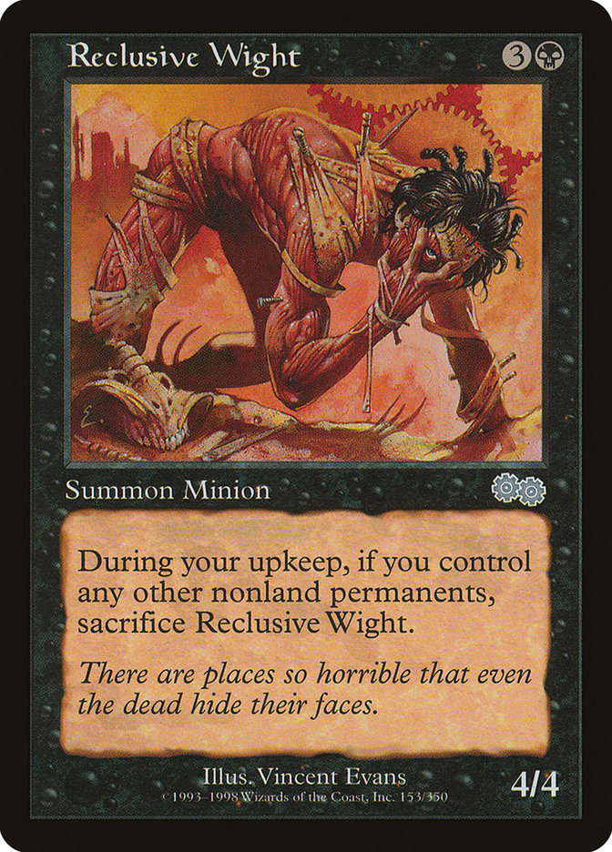 Reclusive Wight [Urza's Saga] Magic: The Gathering