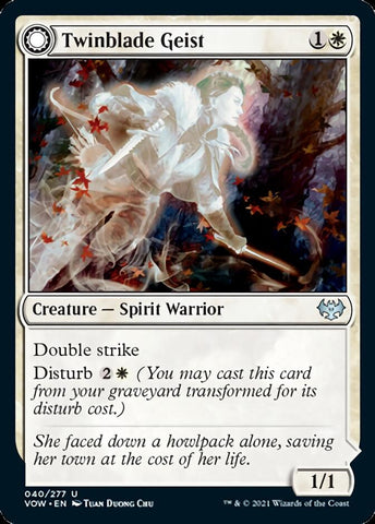 Twinblade Geist // Twinblade Invocation [Innistrad: Crimson Vow] Magic: The Gathering