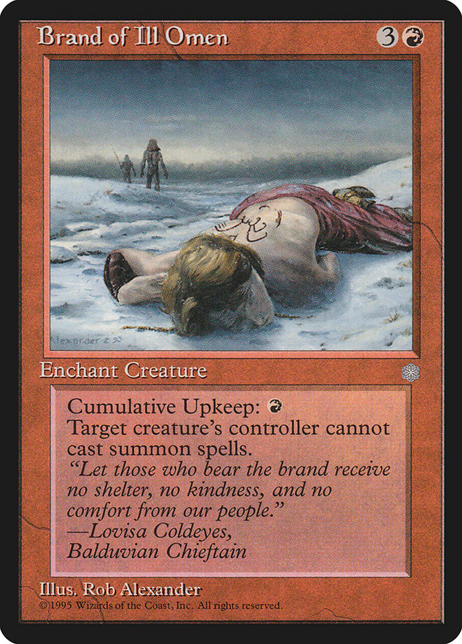 Brand of Ill Omen [Ice Age] Magic: The Gathering
