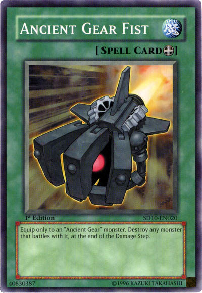 Ancient Gear Fist [SD10-EN020] Common Yu-Gi-Oh!