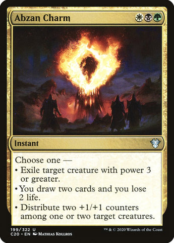 Abzan Charm [Commander 2020] Magic: The Gathering