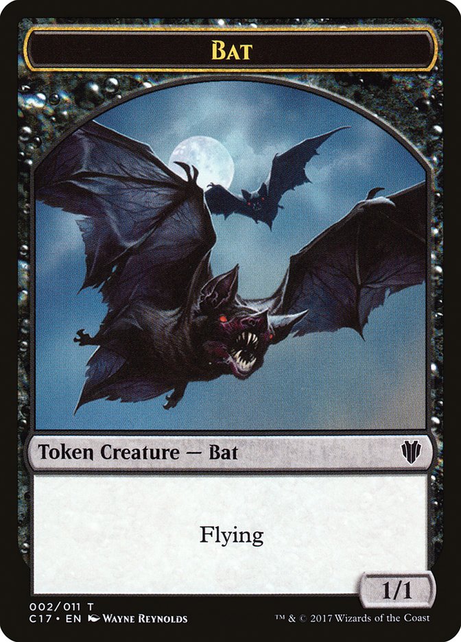 Bat // Vampire Double-Sided Token [Commander 2017 Tokens] Magic: The Gathering