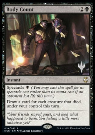 Body Count (Promo Pack) [Streets of New Capenna Commander Promos] Magic: The Gathering
