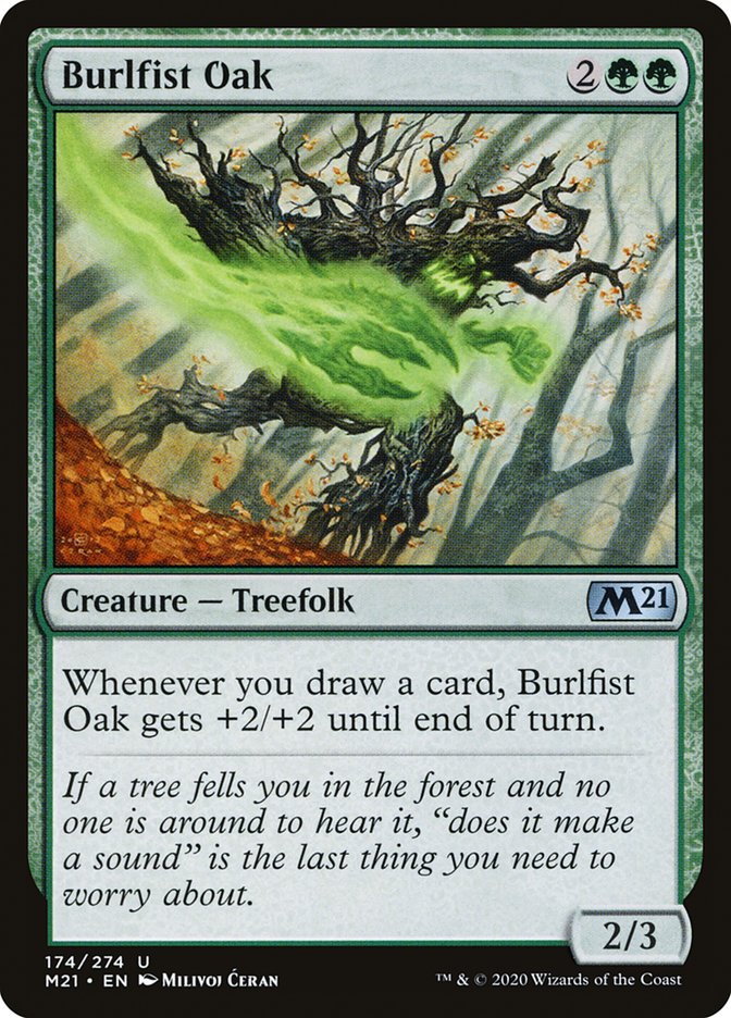 Burlfist Oak [Core Set 2021] Magic: The Gathering
