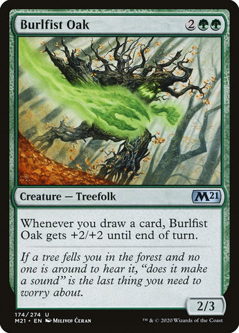 Burlfist Oak [Core Set 2021] Magic: The Gathering
