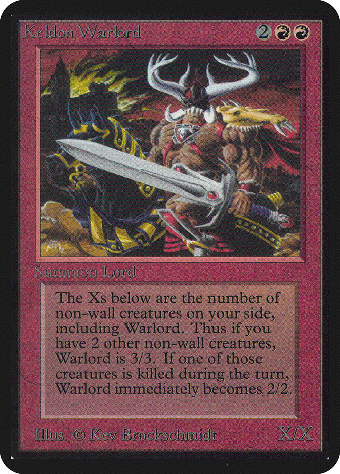 Keldon Warlord [Alpha Edition] Magic: The Gathering