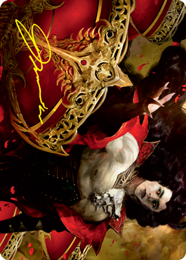 Bloodvial Purveyor Art Card (Gold-Stamped Signature) [Innistrad: Crimson Vow Art Series] Magic: The Gathering