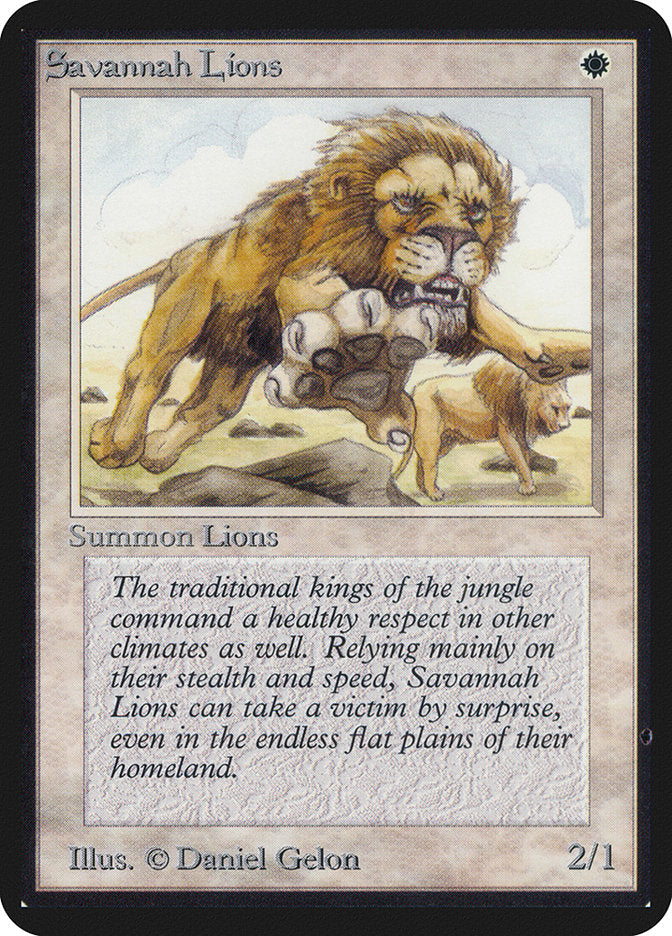 Savannah Lions [Alpha Edition] Magic: The Gathering