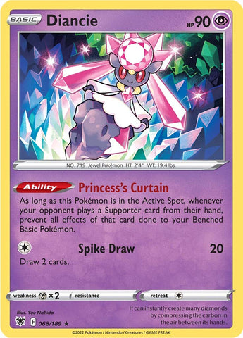 Diancie (068/189) [Sword & Shield: Astral Radiance] Pokémon