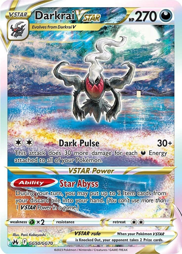 Darkrai VSTAR (GG50/GG70) [Sword & Shield: Crown Zenith] Pokémon