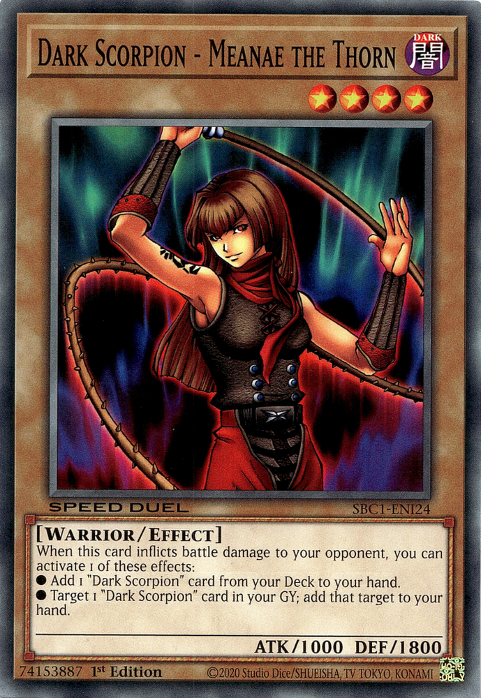 Dark Scorpion - Meanae the Thorn [SBC1-ENI24] Common Yu-Gi-Oh!