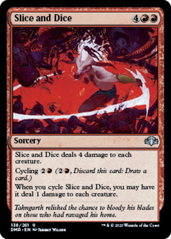 Slice and Dice [Dominaria Remastered] Magic: The Gathering