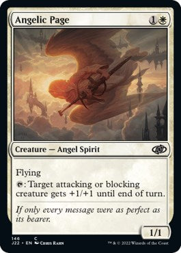Angelic Page [Jumpstart 2022] Magic: The Gathering
