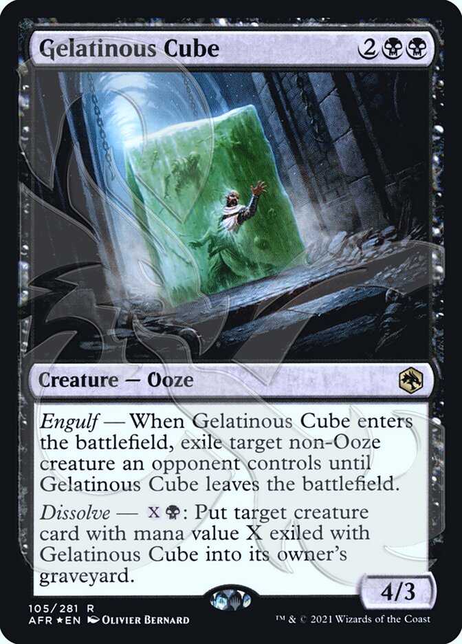 Gelatinous Cube (Ampersand Promo) [Dungeons & Dragons: Adventures in the Forgotten Realms Promos] Magic: The Gathering