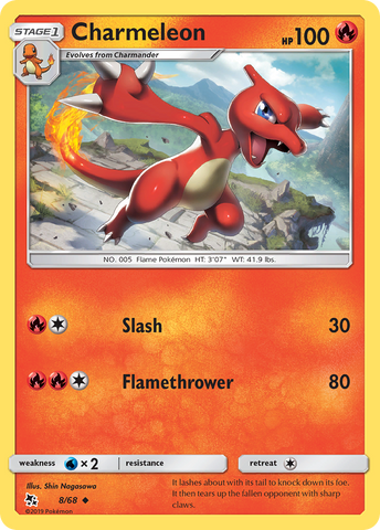 Charmeleon (8/68) [Sun & Moon: Hidden Fates] Pokémon