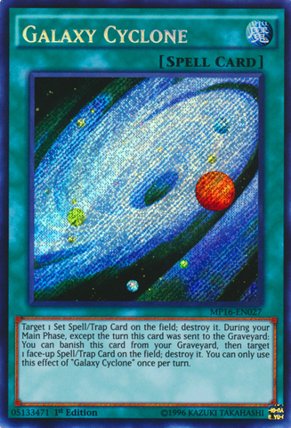 Galaxy Cyclone [MP16-EN027] Secret Rare Yu-Gi-Oh!