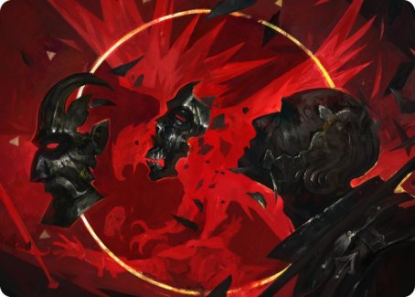 Abrade Art Card [Innistrad: Crimson Vow Art Series] Magic: The Gathering
