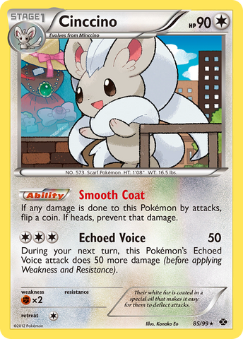 Cinccino (85/99) [Black & White: Next Destinies] Pokémon