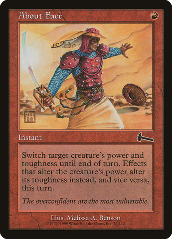 About Face [Urza's Legacy] Magic: The Gathering