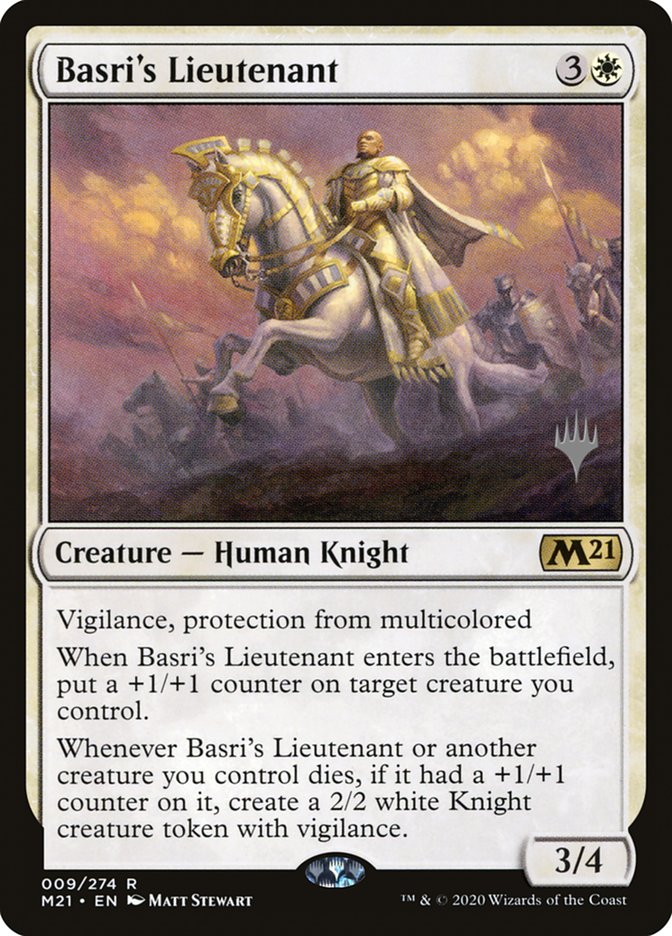 Basri's Lieutenant (Promo Pack) [Core Set 2021 Promos] Magic: The Gathering