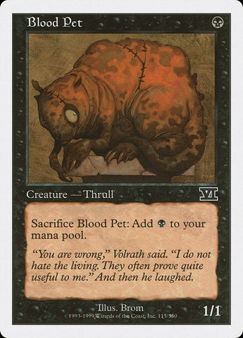 Blood Pet [Classic Sixth Edition] Magic: The Gathering