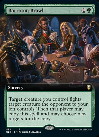 Barroom Brawl (Extended Art) [Commander Legends: Battle for Baldur's Gate] Magic: The Gathering