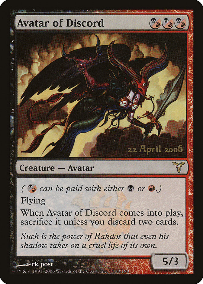 Avatar of Discord [Dissension Promos] Magic: The Gathering