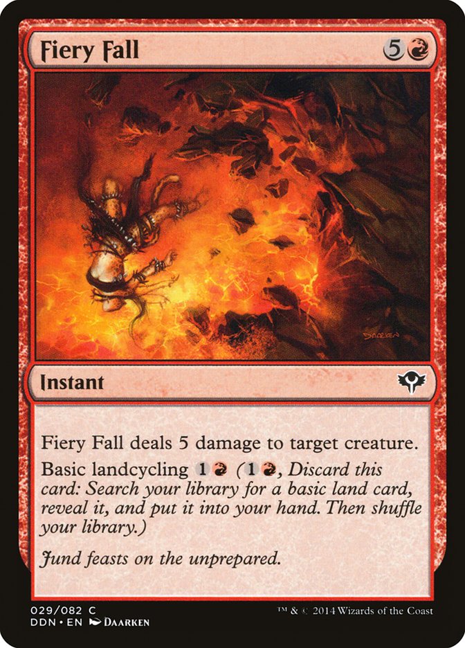 Fiery Fall [Duel Decks: Speed vs. Cunning] Magic: The Gathering