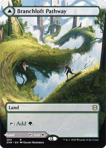 Branchloft Pathway // Boulderloft Pathway (Borderless Alternate Art) [Zendikar Rising] Magic: The Gathering