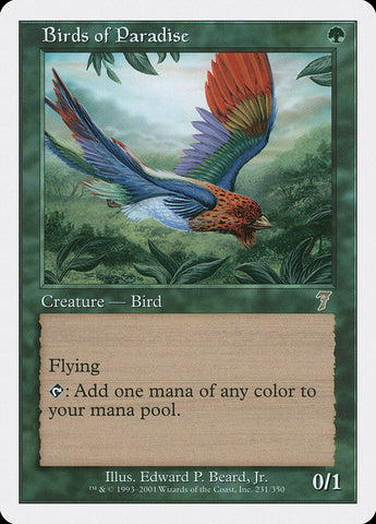 Birds of Paradise [Seventh Edition] Magic: The Gathering